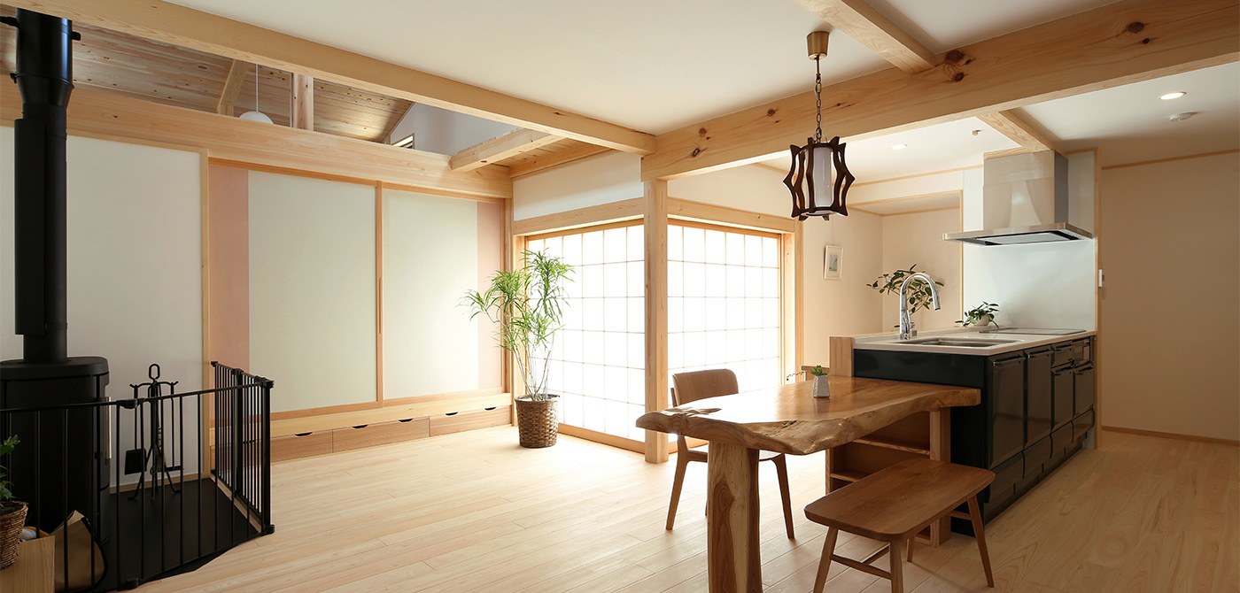 温かみのある木の家